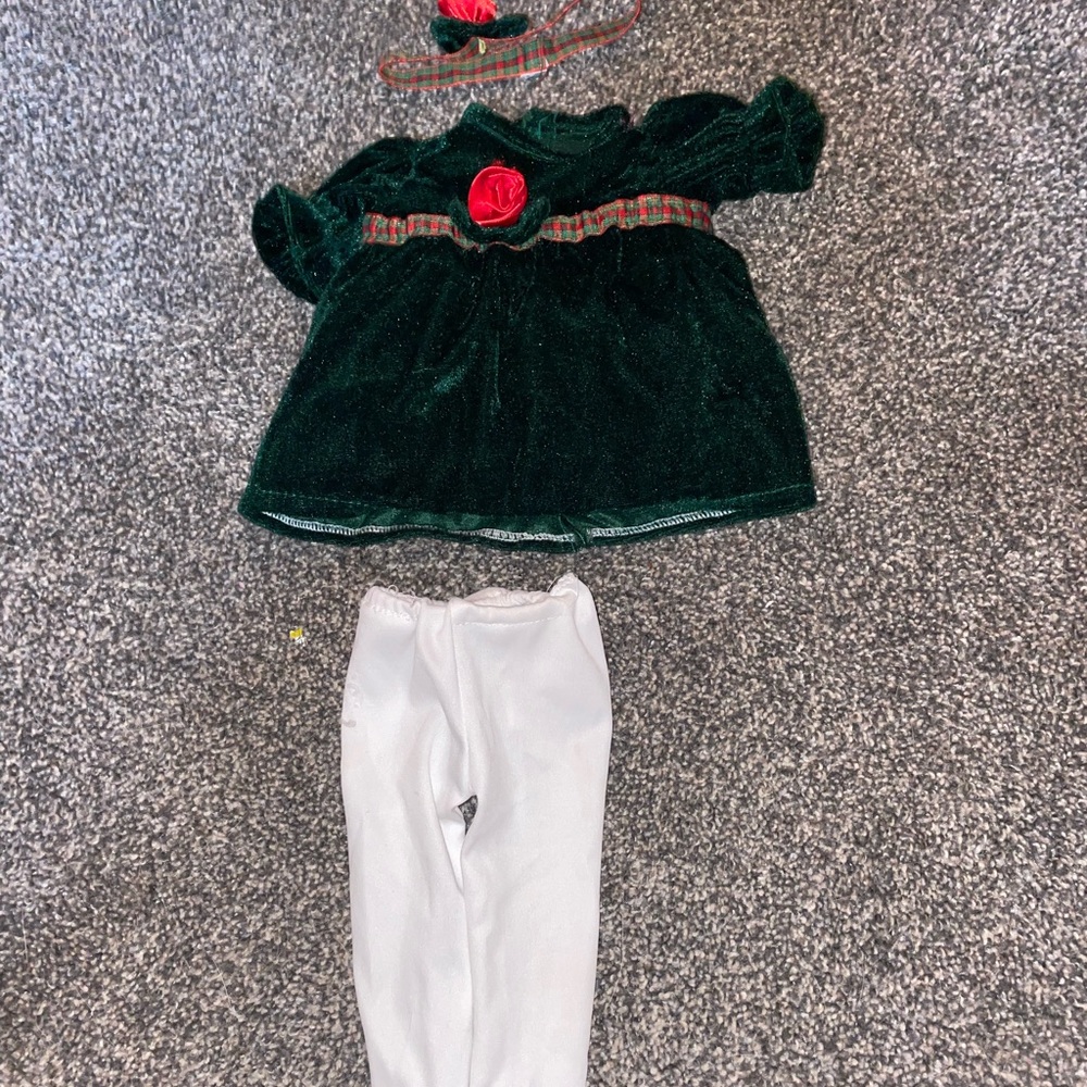 doll christmas outfit